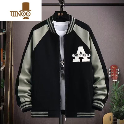 YANXU青少年棒球服外套男秋季2023新款潮牌港风学生宽松休闲帅气夹克