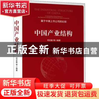 正版 中国产业结构(基于中美上市公司的比较) 何志毅 机械工业出