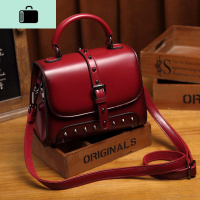 气质女士小包包2020新款斜挎女包时尚潮流铆钉牛皮单肩百搭手提包NEW LAKE女斜挎包