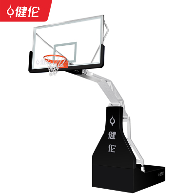 健伦液压式篮球架 职业比赛成人标准室内 电动液压