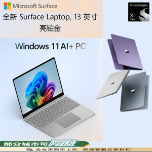 微软 Surface Laptop 13英寸触控屏笔记本电脑 骁龙 X Plus 24G 1T 亮铂金