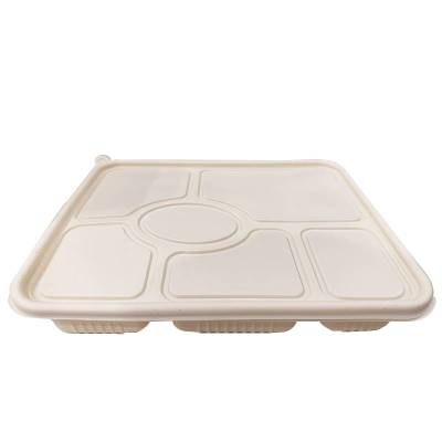 特昂优选 可降解餐盒(六格1200ml 200个/箱)