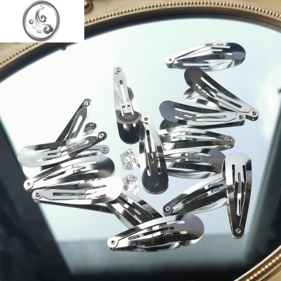 JiMiQIANGD潮酷ins小众朋克辣妹千禧金属银色发夹边夹发饰超多15只装