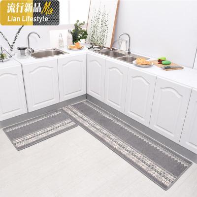 北欧厨房地垫脚垫进地毯垫满铺防滑口家用长条吸油吸水定制 三维工匠