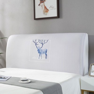 家柏饰(CORATED)床头套罩 床头罩防尘全包软包床头床靠背罩保护套北欧风格简约 鹿-01 60*120CM