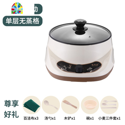 封后小蒸锅电蒸锅家用多功能大容量加厚不锈钢插电蒸汽蒸笼锅 FENGHO 20CM智能预约款(带两蒸笼)收藏加购送礼包