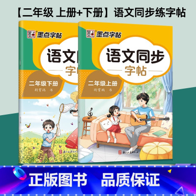 [二年级 上册+下册]语文同步练字帖 [正版]2025春人教版一年级二年级下册同步练字帖三年级四年级五六年级下册小学语文