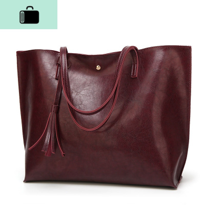 女包包新款2020时尚妈妈大包斜挎包欧美潮单肩包百搭油蜡皮手提包NEW LAKE女士单肩包