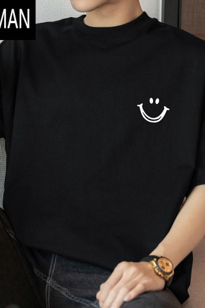 HLCOMAN260gt恤男短袖潮牌印花圆领上衣服美式半袖夏季宽松