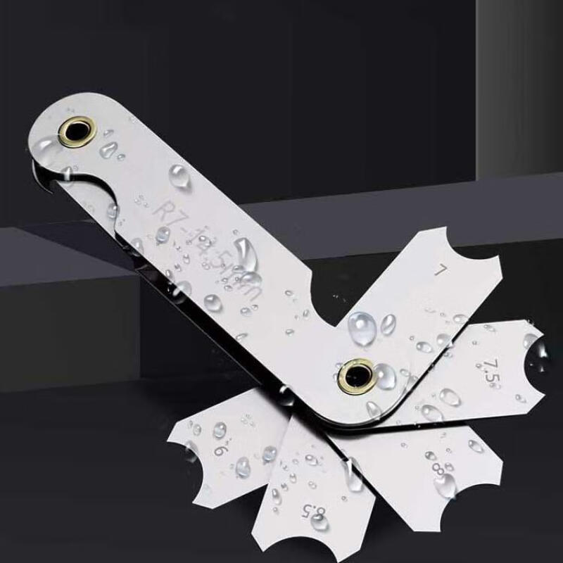 企采严选 Paola保拉6件套半径规R角规样板尺螺纹螺距规牙圆角弧度测量尺8700