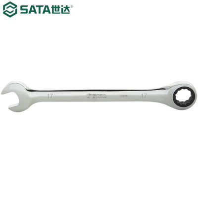 世达(SATA)全抛光两用快扳17MM 43210