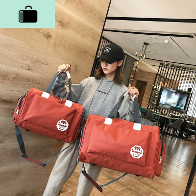 旅行包韩版短途潮耐用牛津布男女通用斜挎包手提大容量旅行袋NEW LAKE女士手提包