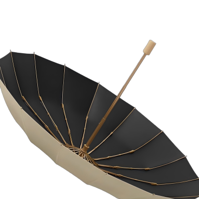 至桓牌 16骨雨伞女晴雨两用黑胶防晒防紫外线遮阳大号抗风折叠太阳伞 把