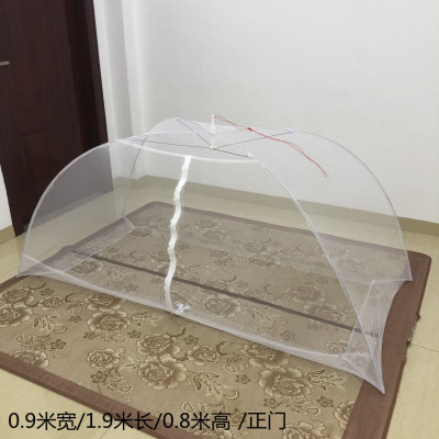 维诺亚免安装成人打地铺蚊帐撑伞式无底大人户外工地宿舍蒙古包简易蚊帐
