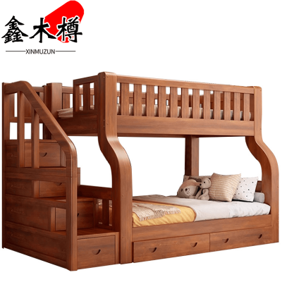 鑫木樽高低床+床垫200*150*160cm套