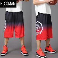HLCOMAN100-350斤胖子短裤薄款篮球裤加肥加大运动中短裤男士六分大裤衩
