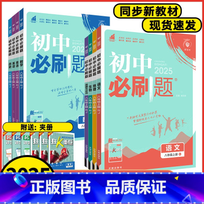 语文 人教版 八年级上 [正版]2025版初中必刷题八年级上册数学语文英语物理历史地理政治人教版湘教版华师版初中8年级上