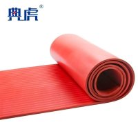 典虎 绝缘垫 红色条纹8mm*1m*10m 卷