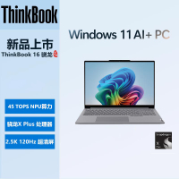 ThinkPad联想 ThinkBook 16 0WCD 2025骁龙AI元启版 AIPC 骁龙X Plus 16英寸轻薄笔记本电脑 定制32G内存 2T固态 2.5K 120Hz