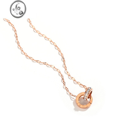 JiMi钛钢项链2023年新款潮女毛衣链轻奢小众高级感不掉色锁骨链配饰