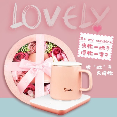 林檎生日男女生送女友女孩暖暖杯55度恒温杯感恩节送女朋友闺蜜结婚纪念日送老婆实用创意礼品养生杯子送女朋友老婆生日礼物送女