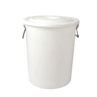 翌嘉YJ4122055 商用家用加厚塑料圆桶 160升白色带盖