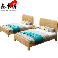 鑫木樽床*2+床头柜1200m套