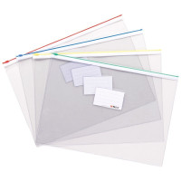 晨光 M&G PVC拉边袋 ADM94503 A5 (红蓝黄绿) 12个/包 (颜色随机) 包