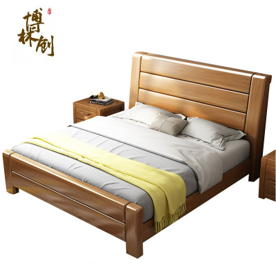 橡胶木床 加高成人款 宿舍单人床