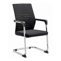 绵冠(MIANGUAN)办公椅弓形脚网布椅固定脚会议椅职员椅