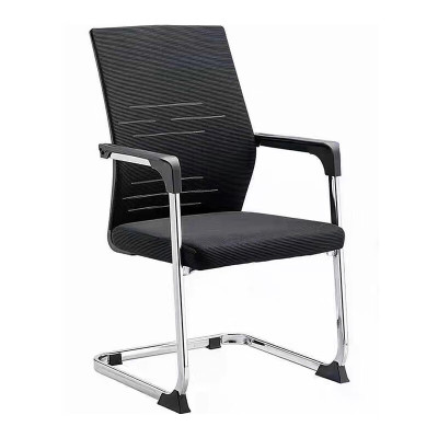 绵冠(MIANGUAN)办公椅弓形脚网布椅固定脚会议椅职员椅