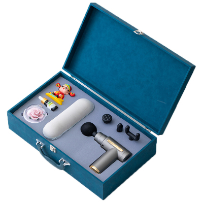 君子风 创意商务礼品套装筋膜枪高档伴手礼 玫瑰香薰/蓝