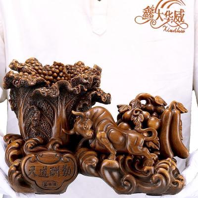 家柏饰(CORATED)办公室笔筒摆件马到成功工艺品创意书房办公桌装饰品商务礼品