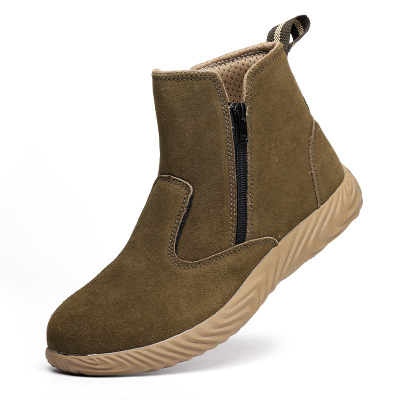 麒燕 防砸防刺穿伤害双拉链防护鞋9022/双