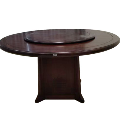 亿铁(YI TIE)中式餐桌圆形饭桌圆桌带转盘