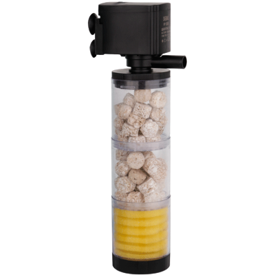 鱼缸过滤器循环泵三合一免换水内置净水增氧圆形小型潜水水泵