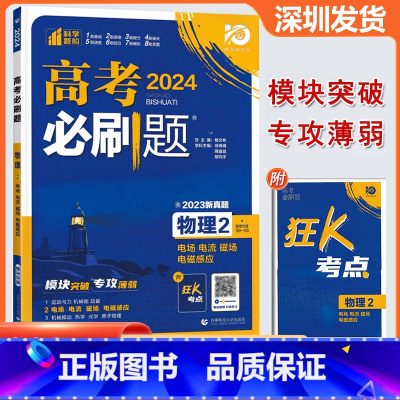 物理 高中通用 [正版]2024版 高考必刷题物理2电场电流磁场电磁感应 高考专题突破训练狂K考点含2023真题专题突破