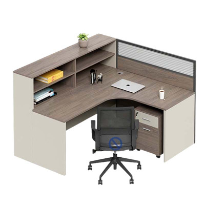 DXBG职员办公桌员工位卡座屏风位桌椅组合单人位含柜[不含椅]