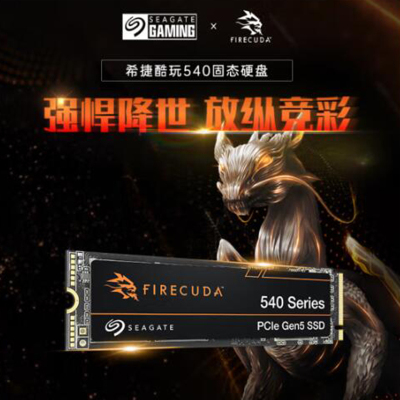 希捷(Seagate) 2TB SSD固态硬盘 M.2 NVMe PCIe5.0x4 希捷酷玩540 游戏 高速 大容量 FireCuda ZP2000GM3A004