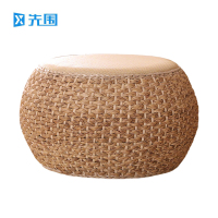先围 藤编矮凳 原色40*22cm 个