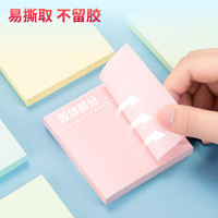 得力(deli)12本彩色便利贴粘性便签纸 76*76mm备忘留言纸/记事贴/自粘留言本办公用品P07156