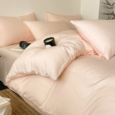 雅鹿 云感棉双层纱四件套