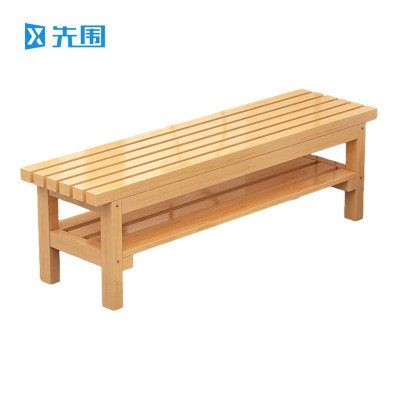 先围 长条凳子 实木双层长120cm 个