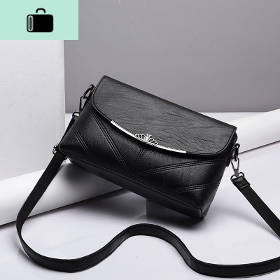 软皮包包女2019新款秋冬季斜挎小包百搭中年婆婆单肩大气妈妈女包NEW LAKE女斜挎包