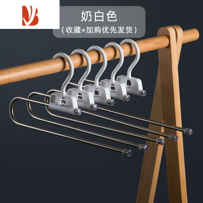 三维工匠衣柜裤架裤夹家用晾晒不锈钢折叠伸缩抽拉裤挂裤子收纳器裤子架