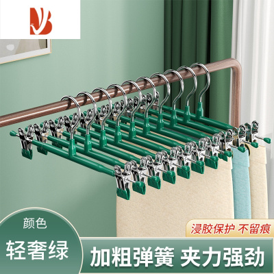 三维工匠衣柜家用晒裤衣架jk裙夹夹子不锈钢强力裤子内衣防滑收纳