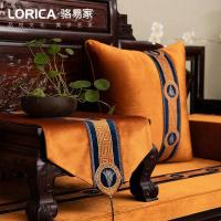 新中式桌旗客厅茶几餐桌布电视柜绣花布艺床旗定制 悦嘉禾 悦嘉禾-飞扬金 33*160cm(适用桌长1.1米-1.2米)