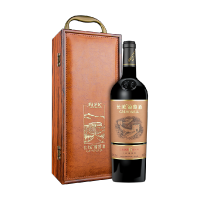 长城干红葡萄酒华夏臻藏6解百纳红酒750ml单支礼盒装节日送礼