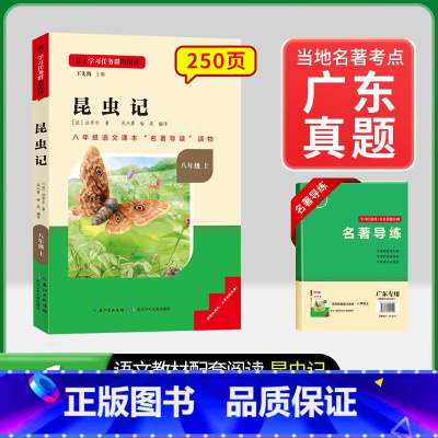 8年级上册[广东专版] 昆虫记 [正版]名校课堂经典常谈和钢铁是怎样练成的必读原著八年级下册阅读人民教育出版社人教版全套