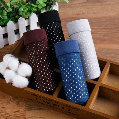 2条装男士内裤男生舒适平角裤衩莫代尔冰丝网眼夏天透气薄款四角